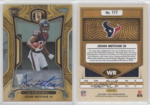 2022 Panini Gold Standard Rookies Platinum /49 John Metchie III Rookie Auto RC