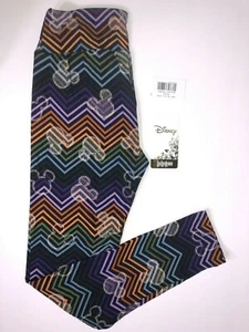 LulaRoe Disney Leggings Mickey Mouse Punkte Chevron Style One Size Neu mit Etikett 201034 - Bild 1 von 4
