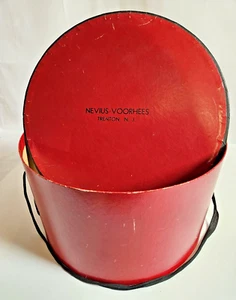 Caja de sombreros vintage Nevius Voorhees Store caja de sombreros Trenton, Nueva Jersey años 60 - Imagen 1 de 12