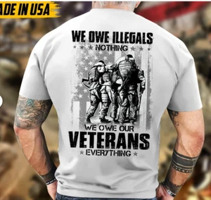 Proudly Served Veteran WHITE 3D T-SHIRT HALLOWEEN GIFT CHRISTMAS GIFT US SIZE - Foto 1 di 3