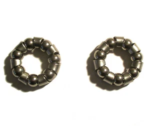 2 Stück Fahrrad Kugellager für Hinterradachse Ø 25 Kugelring Kugel Halter Kranz - Bild 1 von 1