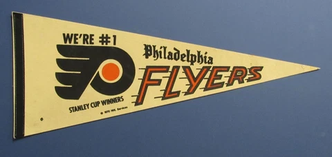 1970's Philadelphia Flyers 30x12 Felt NHL Pennant Cover