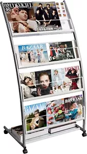 Büro Zeitungsregal Zeitschriftenständer Literaturhalter Buchmagazin Display NEU - Bild 1 von 7