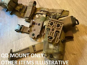 Repro Safariland CT Coyote Tan QLS Forks Holster Mount QD Airsoft Military - Picture 1 of 3