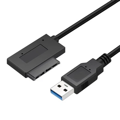 EasyULT Adapter Kabel USB 3.0 auf SATA 7 6 13Pin Laufwerksleitung Für Laptop CD - Bild 1 von 4