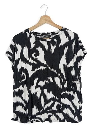 C&A Blusa de manga corta Mujeres Blusa Talla EU 42 gris claro look casual - Imagen 1 de 4