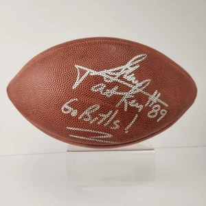 STEVE TASKER #89 Signed Full Size Wilson Football Buffalo Bills NFL AFC NFC Ball - Picture 1 of 6