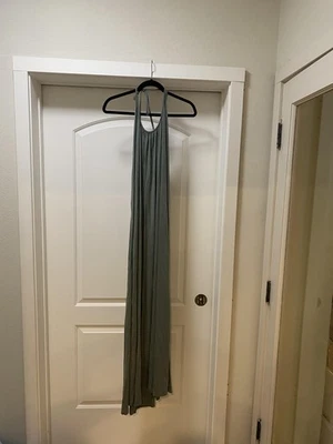 Vestido Rachel Pally Mujer Medio Verde Halter Maxi Modal Spandex Verano Foto 1 de 4