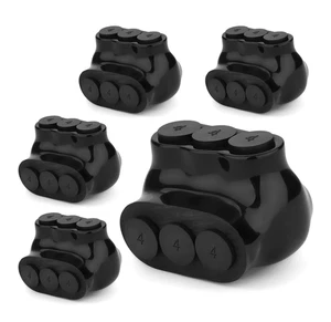 Pack of 5, 4-14 AWG Insulated Multi-Tap Connector, 3 Wire Port Single Side Entry - Picture 1 of 5