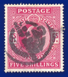 1902 SG263 5s Bright Carmine M50 (1) Buen Usado Londres Chief Office 2 Paquetes aaja - Imagen 1 de 2
