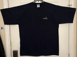 Santee Vintage T-Shirt Herren XL Irland bestickt dunkelblau - Bild 1 von 6