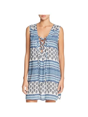 Traje de baño para mujer J. VALDI azul cuello en V abertura lateral Topanga crucero cubierta S Foto 1 de 4