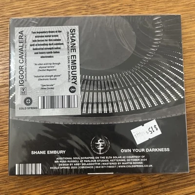 SEALED Iggor Cavalera & Shane Embury- Neon Gods / Own Your Darkness CD (2025,UK) - Image 1 of 4