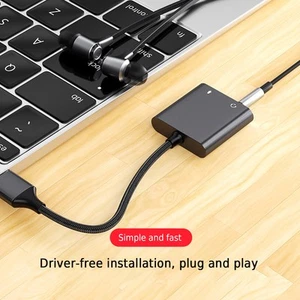 `Usb External Sound Card Adapter Sound Card Converter With Headphone And Mi - Photo 1/9