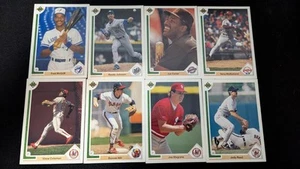 Lotto di 8 carte da baseball 1991 Upper Deck Mlb - Fred McGriff, Jody Reed e altre - Foto 1 di 2