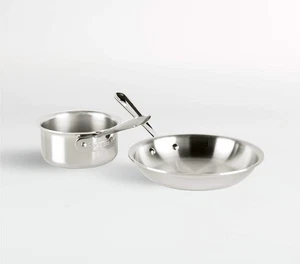 All-Clad® d3 Aiuto Cucina in Acciaio Inox Set 2 Pezzi. Nuovo con scatola - Foto 1 di 2