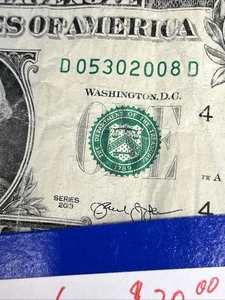 One Dollar Birthday Note 05-30-2008 - Picture 1 of 2