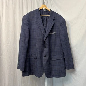 Blazer Oak Hill Para Hombre 2XLT 50L 52L Azul Cuadros Dos Botones  - Imagen 1 de 12