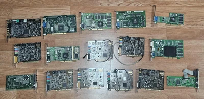 16x Retro Gaming Windows / Dos PCI Video and Sound Cards ATI NVidia Creative + - Image 1 of 4