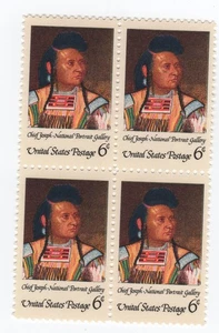 Scott #1364 Chief Joseph Block of 4 Stamps - MNH - Picture 1 of 1