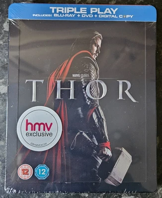 Thor - Triple Play Edition Factory Sealed HMV Exclusive Blu-ray Steelbook - Image 1 of 2