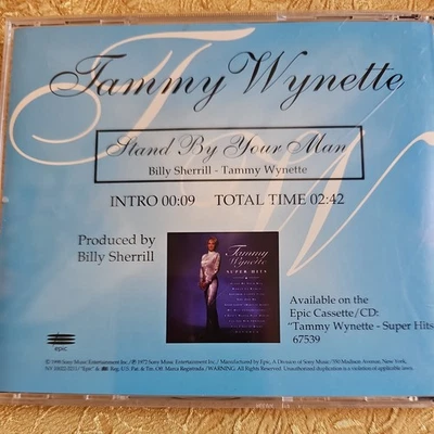TAMMY WYNETTE Stand By your Man RARE 1998 PROMO radio DJ CD single USA Foto 1 de 3