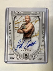 2024 Topps Royalty UFC - Josh Emmett Superior Signatures #46/49 en tarjeta automática 🔥 - Imagen 1 de 2