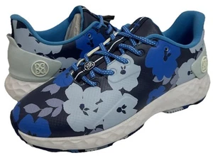 G/FORE MG4+ Womens 11 Spikeless Golf Shoes Blue Floral Waterproof New - Picture 1 of 11