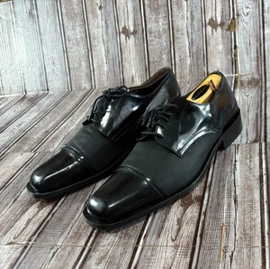 Pal Zileri Oxfords Zapatos de Vestir Cuero Dos Tonos Talla US 9.5 EU 42.5 c: Negro Italia - Imagen 1 de 8