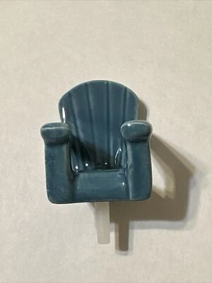 Nora Fleming Chillin Chair Blue Adirondack Mini A67 - Image 1 of 4