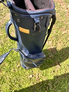 Stitch  Stand Bag Navy Blue 2-Way Divide Single Strap Golf Bag No Rain Cover - Picture 1 of 14