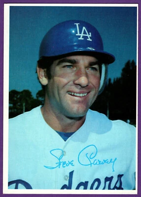 Steve Garvey L.A. Dodgers 1980 Topps Super 5x7 Grey Back Photo #13 of 60 (B) - Image 1 of 2