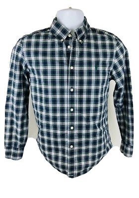 Camisa Ralph Lauren Niño Calce Clásico L/S Abotonada Verde A Cuadros Talla L 14-16 Foto 1 de 4
