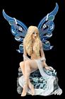 Elfi Figura - Jewelled Sapphire Grande - Fantasy Statua Fata Decorazione Regalo