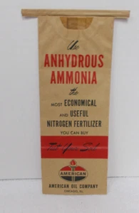 American Oil Co - BODENPROBENBEUTEL - WASSERFREIES AMMONIAK - Neu aus altem Lagerbestand - Neu aus altem Lagerbestand - Bild 1 von 2