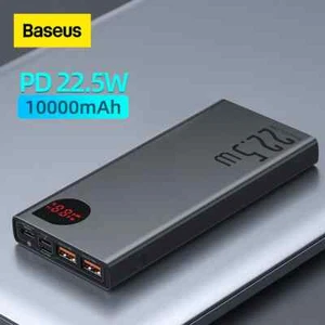 Baseus Power Bank 10000mAh with 22.5W PD Fast Charging Portable Battery - Picture 1 of 6