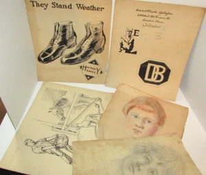 ANTIGUA OBRA DE ARTE ORIGINAL 1924 ARTISTA GALLAGHER PENNSYLVANIA - Imagen 1 de 8