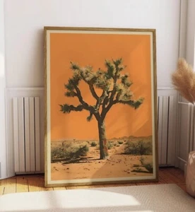 Vintage Prickly Pear Cactus Print, The Sonoran Desert Print Retro Outdoors - Picture 1 of 4