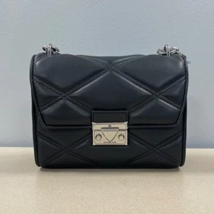MICHAEL Michael Kors Serena Quilted Crossbody Bag, Black - NWT - Picture 1 of 11