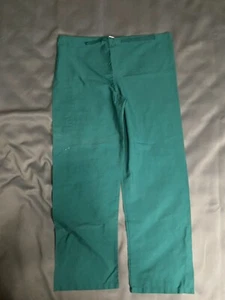 White Swan Fundamentals Teal Scrub Pants Size Med Drawstring Waist - Picture 1 of 5