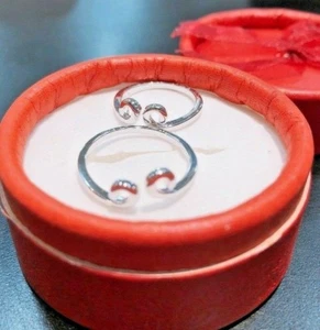 S925 Sterling Silver Couple Her & His Engagement Promise Ring Valentines Gift - Picture 1 of 2