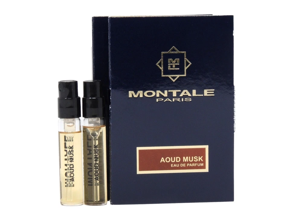 MONTALE PARIS AOUD MUSK EDP 2.0ml .06oz x 2 COLOGNE PERFUME SPRAY SAMPLES - Image 1 of 1