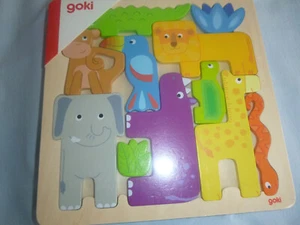 Einlegepuzzle Safari, Holz, 11 Teile - Bild 1 von 3