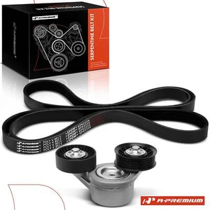 Kit de componentes de transmisión por correa Serpentine de 2 piezas para Dodge Ram 1500 2500 Jeep Commander - Imagen 1 de 13