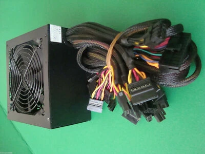 500W 550W 600W 650W 700W 750W 750 WATT PCI-e LED Fan PSU SATA ATX Power Supply   - Image 1 of 3
