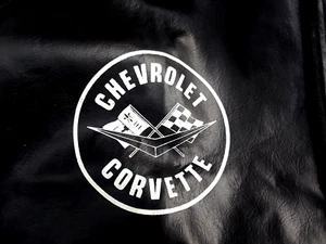 RARE VTG Chevrolet Corvette Pro Car Cover BLACK Leather MASK◇1972 1973 1974◇XLT - Picture 1 of 14