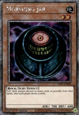 Morphing Jar - Platinum Secret Rare 1st Edition RA03-EN098 - NM - YuGiOh - Image 1 of 2