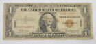 1935 A US $1 Hawaii Emergency Issue Silver Certificate Paper Money 557C