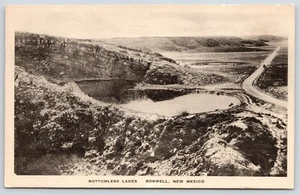 Roswell New Mexico~Road Curves Past Bottomless Lakes~Chamber Commerce~1920s - Picture 1 of 2