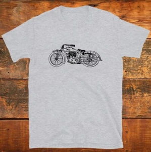 MAGLIETTA ILLUSTRAZIONE MOTO *TAGLIA ADULTO* VINTAGE INDIAN HARLEY DAVIDSON NUOVA - Foto 1 di 4